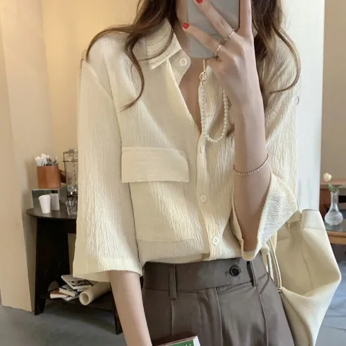 내츄럴핏 포켓 셔츠