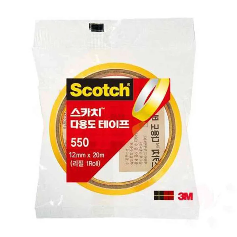 3M 스카치 다용도테이프 550 3인치(7.6cm) 12x20