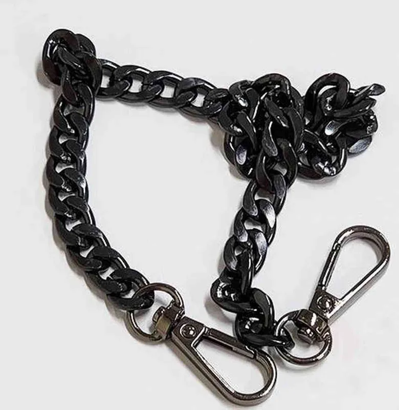 체인 스트랩 40cm 블랙 가방끈체인 핸드백줄